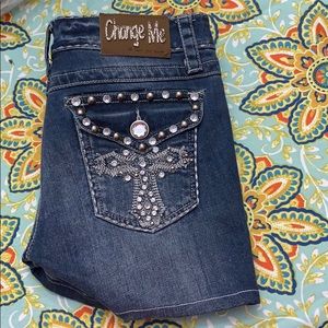 “Change Me” Jean shorts.